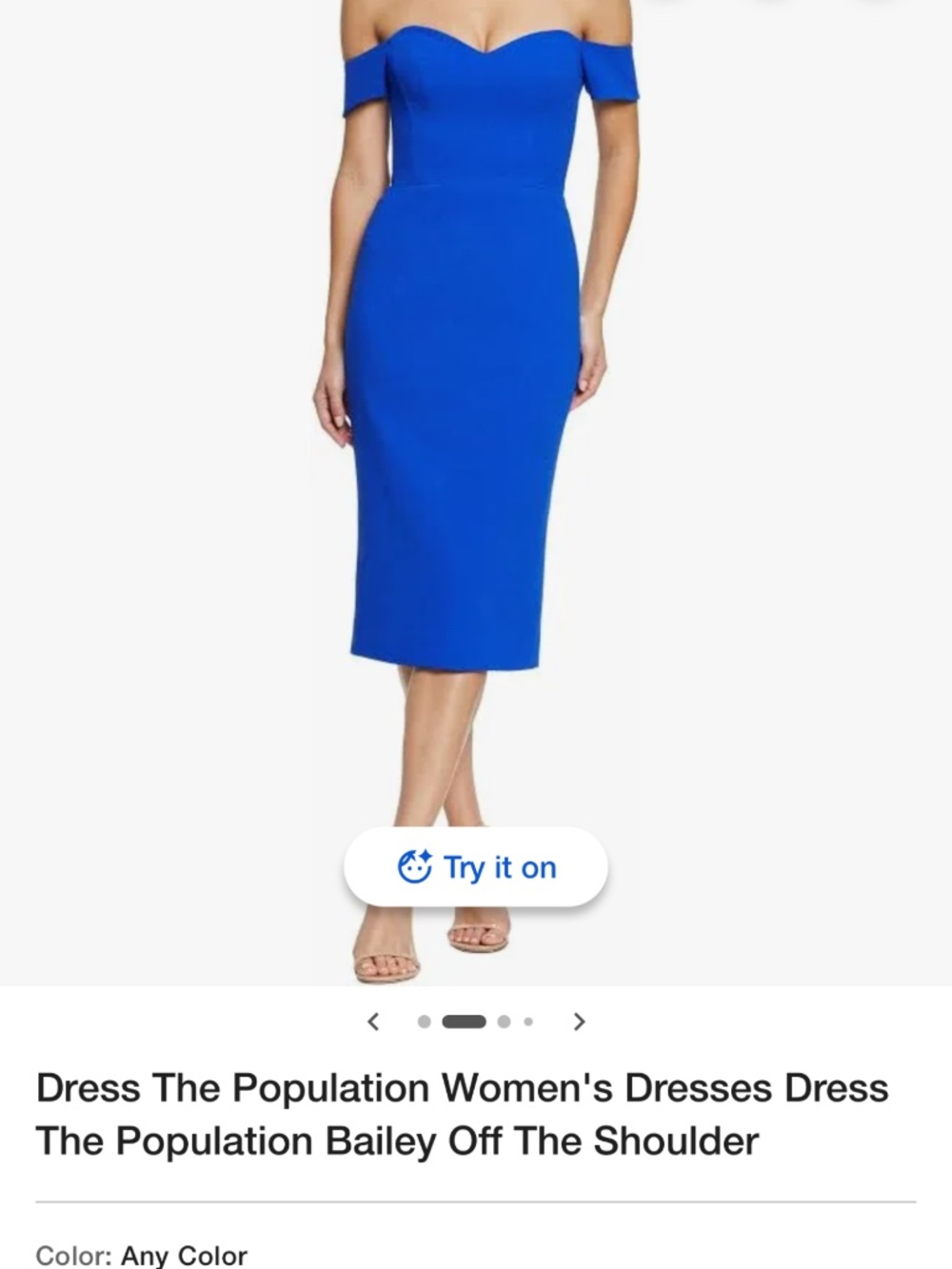 Blue dress
